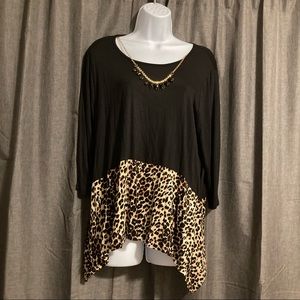 Animal print top